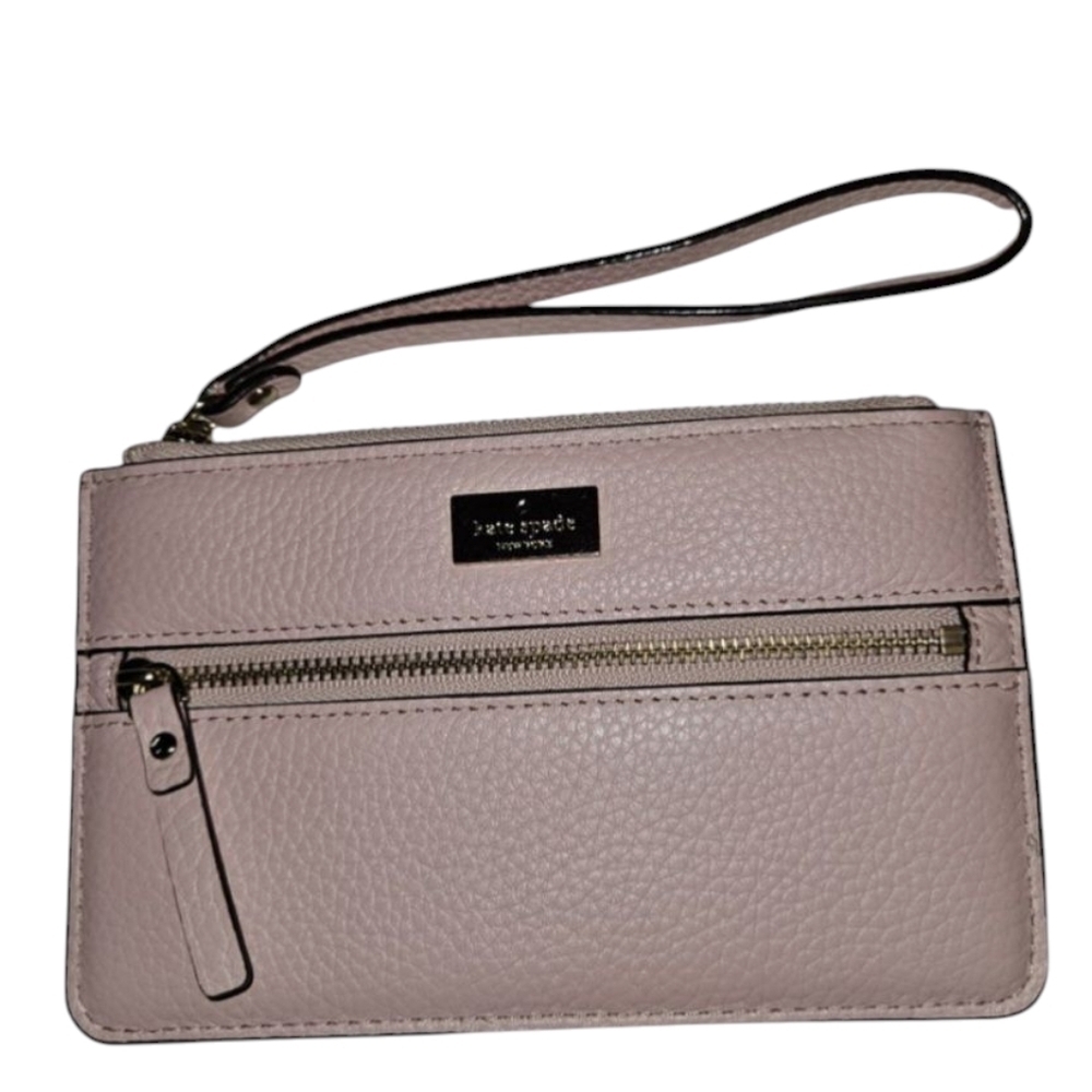 Kate Spade New York Leather Clutch Wristlet Pink